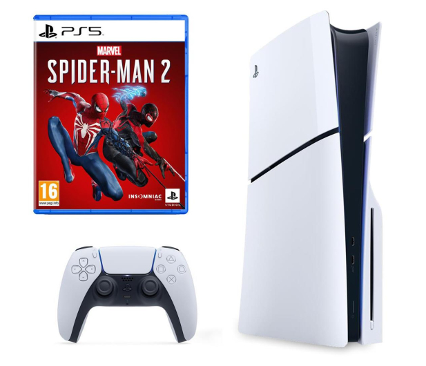 Sony PlayStation 5 Slim + Spider-Man 2 (pudełko) - 1199903 - zdjęcie